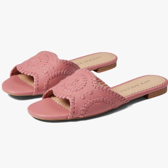 New! Jack Rogers Thompson Sandals Pink - Picture 1 of 3